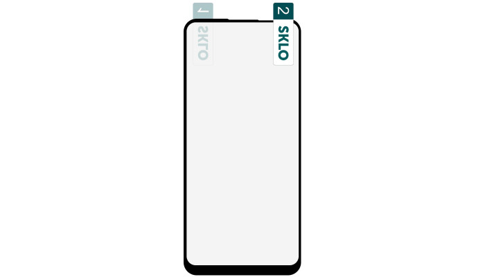 Гибкое защитное стекло SKLO Nano (тех.пак) для Samsung Galaxy A11 / M11 Черный - фото