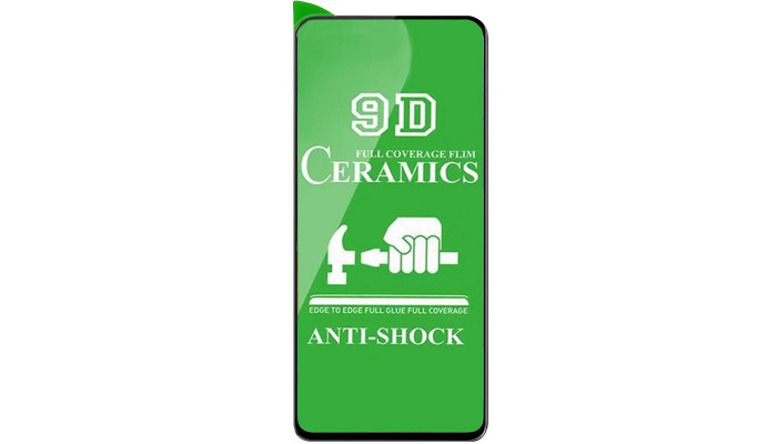 Защитная пленка Ceramics 9D (без упак.) для Xiaomi Redmi Note 10 Pro Черный - фото