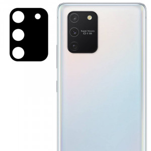 Гибкое защитное стекло 0.18mm на камеру (тех.пак) для Samsung Galaxy S10 Lite Черный