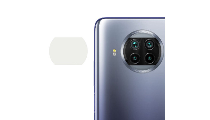 Гнучке захисне скло 0.18mm на камеру (тех.пак) для Xiaomi Mi 10T Lite Прозорий - фото