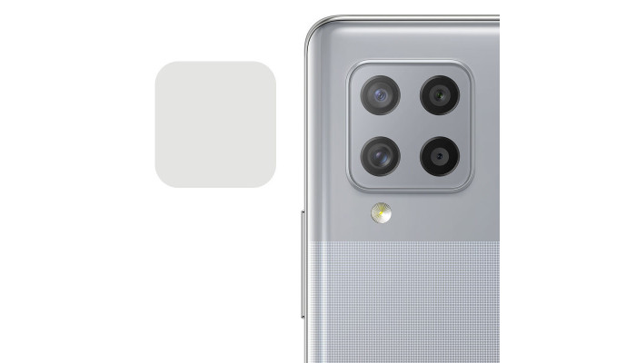 Гнучке захисне скло 0.18mm на камеру (тех.пак) для Samsung Galaxy A42 5G Прозорий - фото