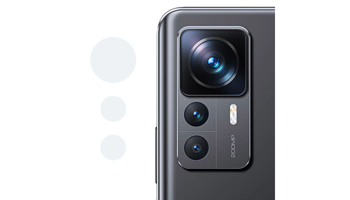 Гнучке захисне скло 0.18mm на камеру (тех.пак) для Xiaomi 12 Lite Прозорий - фото