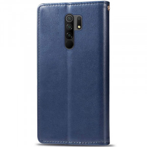 Кожаный чехол книжка GETMAN Gallant (PU) для Xiaomi Redmi Note 8 Pro Синий