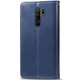 Кожаный чехол книжка GETMAN Gallant (PU) для Xiaomi Redmi Note 8 Pro Синий - фото
