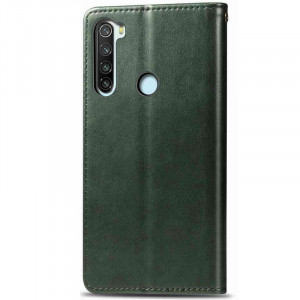 Кожаный чехол книжка GETMAN Gallant (PU) для Xiaomi Redmi Note 8T Зеленый