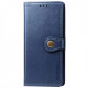 Кожаный чехол книжка GETMAN Gallant (PU) для Samsung Galaxy A51 Синий - фото