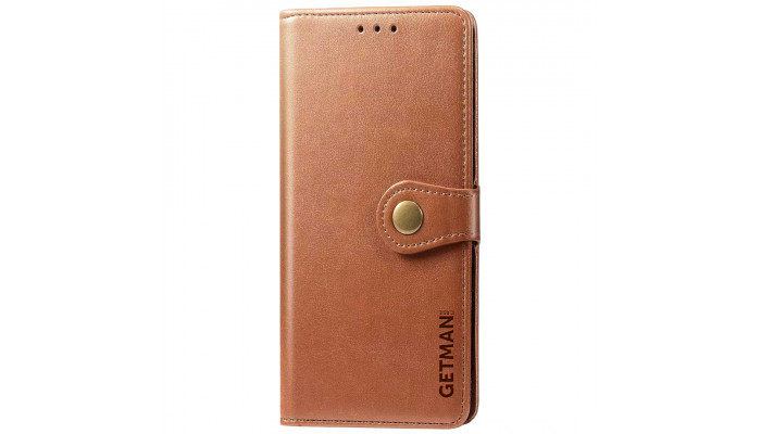 Кожаный чехол книжка GETMAN Gallant (PU) для Xiaomi Mi 10 / Mi 10 Pro Коричневый - фото