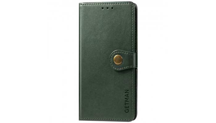 Шкіряний чохол книжка GETMAN Gallant (PU) для Samsung Galaxy A11 Зелений - фото