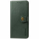 Кожаный чехол книжка GETMAN Gallant (PU) для Samsung Galaxy A11 Зеленый - фото