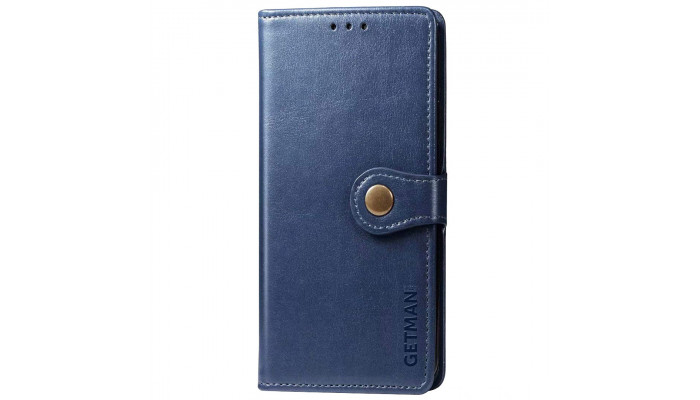 Кожаный чехол книжка GETMAN Gallant (PU) для Samsung Galaxy A31 Синий - фото