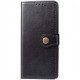 Кожаный чехол книжка GETMAN Gallant (PU) для Samsung Galaxy A21s Черный - фото