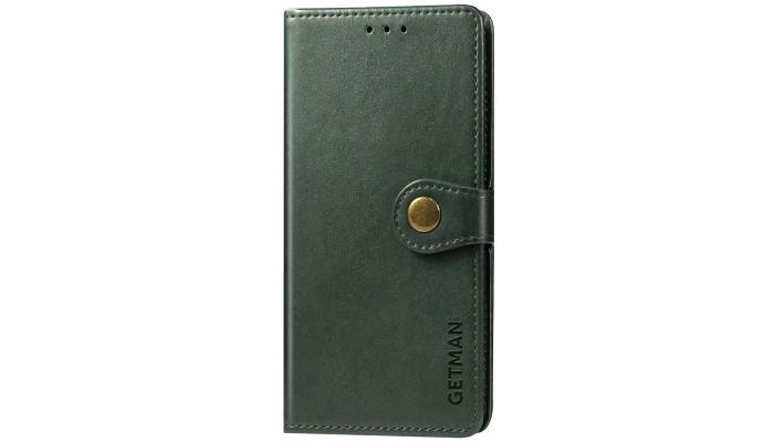 Кожаный чехол книжка GETMAN Gallant (PU) для Xiaomi Redmi 9 Зеленый - фото