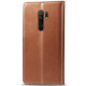 Кожаный чехол книжка GETMAN Gallant (PU) для Xiaomi Redmi 9 Коричневый - фото