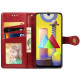 Кожаный чехол книжка GETMAN Gallant (PU) для Xiaomi Redmi Note 10 / Note 10s Красный - фото