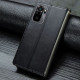 Кожаный чехол книжка GETMAN Gallant (PU) для Xiaomi Redmi Note 10 / Note 10s Черный - фото