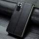 Кожаный чехол книжка GETMAN Gallant (PU) для Xiaomi Redmi Note 10 Pro / 10 Pro Max Черный - фото