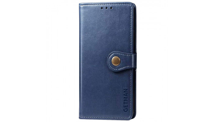 Кожаный чехол книжка GETMAN Gallant (PU) для Samsung Galaxy A54 5G Синий - фото
