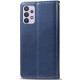 Кожаный чехол книжка GETMAN Gallant (PU) для Samsung Galaxy A32 4G Синий - фото