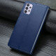 Кожаный чехол книжка GETMAN Gallant (PU) для Samsung Galaxy A32 4G Синий - фото