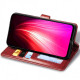 Кожаный чехол книжка GETMAN Gallant (PU) для Samsung Galaxy A22 4G Красный - фото