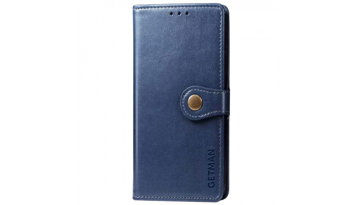 Шкіряний чохол книжка GETMAN Gallant (PU) для Samsung Galaxy S21 FE Синій - фото