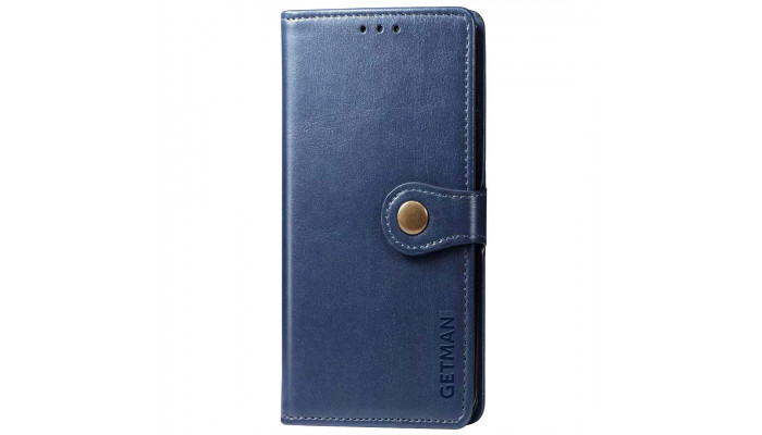 Кожаный чехол книжка GETMAN Gallant (PU) для Samsung Galaxy A73 5G Синий - фото