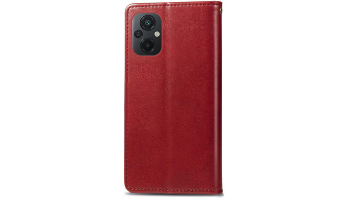 Кожаный чехол книжка GETMAN Gallant (PU) для Xiaomi Poco M5 Красный - фото