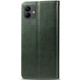 Кожаный чехол книжка GETMAN Gallant (PU) для Samsung Galaxy A04 Зеленый - фото
