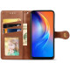 Кожаный чехол книжка GETMAN Gallant (PU) для Samsung Galaxy A04s Коричневый - фото