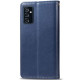 Кожаный чехол книжка GETMAN Gallant (PU) для Samsung Galaxy A04s Синий - фото