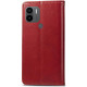 Кожаный чехол книжка GETMAN Gallant (PU) для Xiaomi Redmi A1+ / Poco C50 / A2+ Красный - фото