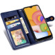 Кожаный чехол книжка GETMAN Gallant (PU) для Samsung Galaxy A14 4G/5G Синий - фото