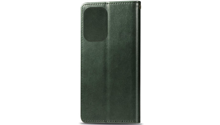 Кожаный чехол книжка GETMAN Gallant (PU) для Xiaomi Redmi Note 12S Зеленый - фото