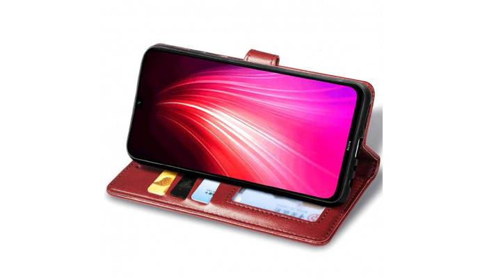 Кожаный чехол книжка GETMAN Gallant (PU) для Xiaomi Redmi 12 Красный - фото