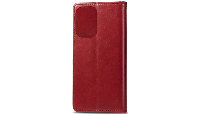 Шкіряний чохол книжка GETMAN Gallant (PU) для Xiaomi Redmi 12 Червоний - фото
