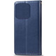 Кожаный чехол книжка GETMAN Gallant (PU) для TECNO Spark 10C Синий - фото