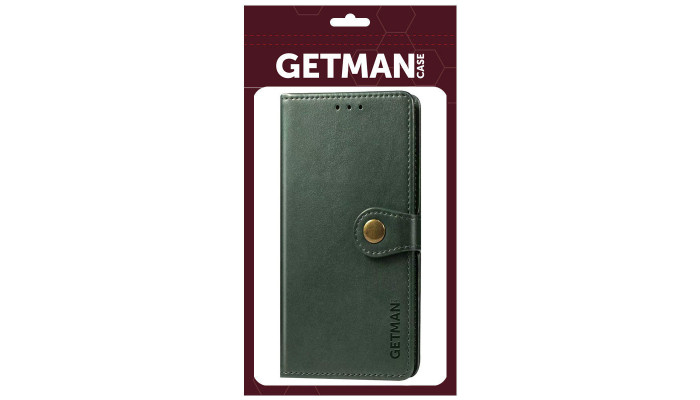 Шкіряний чохол книжка GETMAN Gallant (PU) для Samsung Galaxy S23 FE Зелений - фото