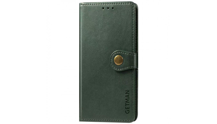 Кожаный чехол книжка GETMAN Gallant (PU) для Samsung Galaxy S24+ Зеленый - фото