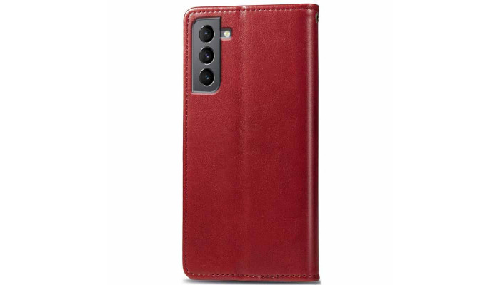 Кожаный чехол книжка GETMAN Gallant (PU) для Samsung Galaxy S24+ Красный - фото