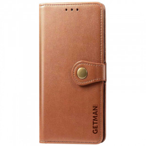 Шкіряний чохол книжка GETMAN Gallant (PU) для Samsung Galaxy S24 Ultra Коричневий