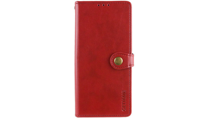 Шкіряний чохол книжка GETMAN Gallant (PU) для Xiaomi Redmi Note 13 Pro+ Червоний - фото