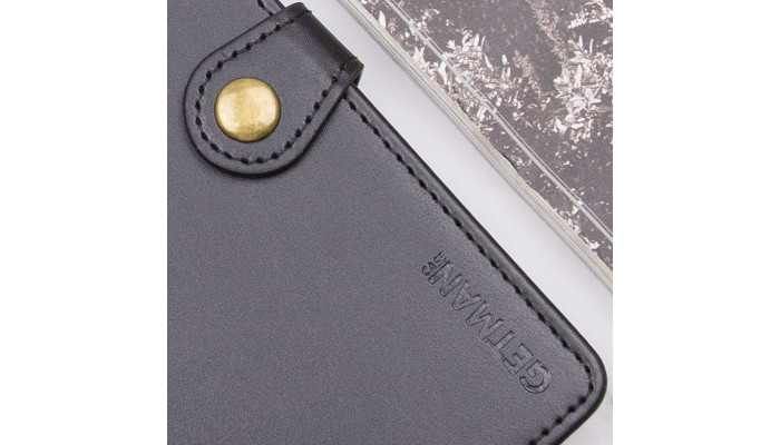 Шкіряний чохол книжка GETMAN Gallant (PU) для Xiaomi Redmi Note 13 Pro 4G / Poco M6 Pro 4G Чорний - фото