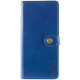 Кожаный чехол книжка GETMAN Gallant (PU) для Samsung Galaxy A35 Синий - фото