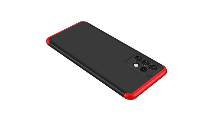 Пластикова накладка GKK LikGus 360 градусів (opp) для Samsung Galaxy A72 4G / A72 5G Чорний / Червоний - фото