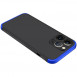 Пластикова накладка GKK LikGus 360 градусів (opp) для Apple iPhone 13 Pro Max (6.7") Чорний / Синій