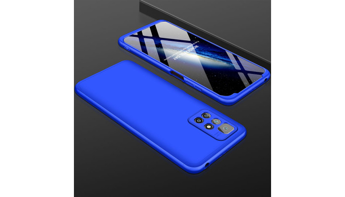 Пластикова накладка GKK LikGus 360 градусів (opp) для Xiaomi Redmi 10 Синій - фото