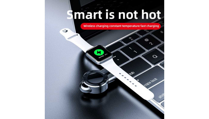 Беспроводное зарядное устройство для Apple Watch Magnetic Charger USB Black - фото