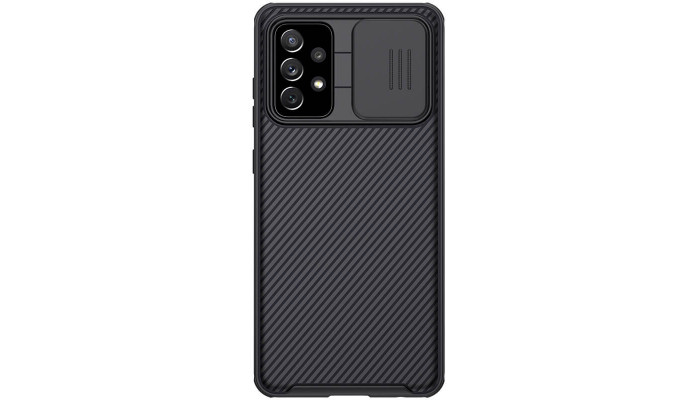 Карбонова накладка Nillkin Camshield (шторка на камеру) для Samsung Galaxy A72 4G / A72 5G Чорний / Black - фото