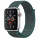 Ремінець Nylon для Apple watch 42mm/44mm/45mm/49mm Зелений / Pine green - фото