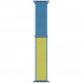 Ремінець Nylon для Apple watch 42mm/44mm/45mm/49mm Blue / Yellow
